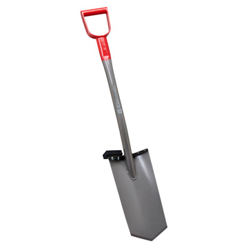 All-Steel 12-Gauge 15 in. Diamond Blade Shovel, D-Grip Steel Handle