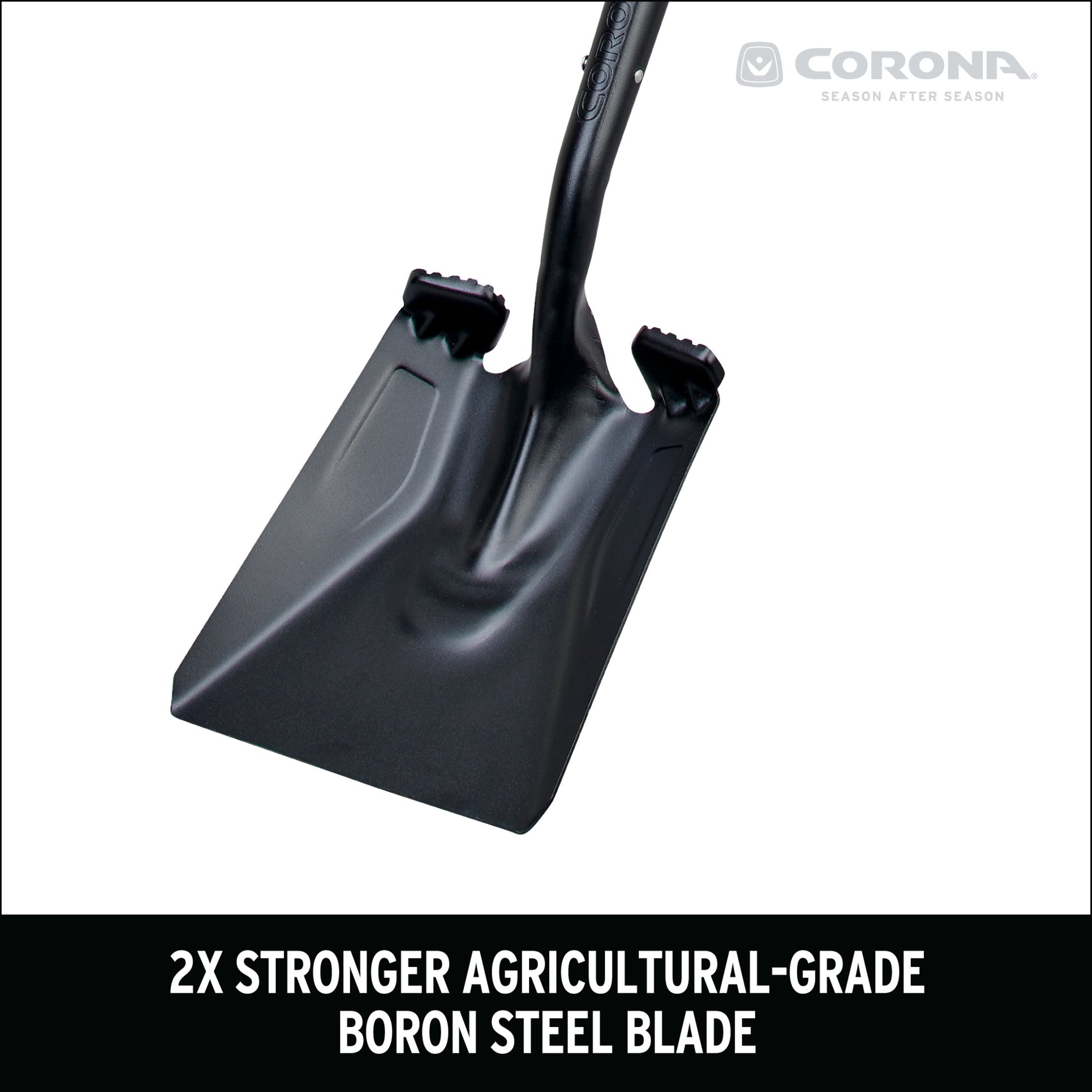 Boron Steel 14-Gauge Square Point Shovel, Hardwood Handle