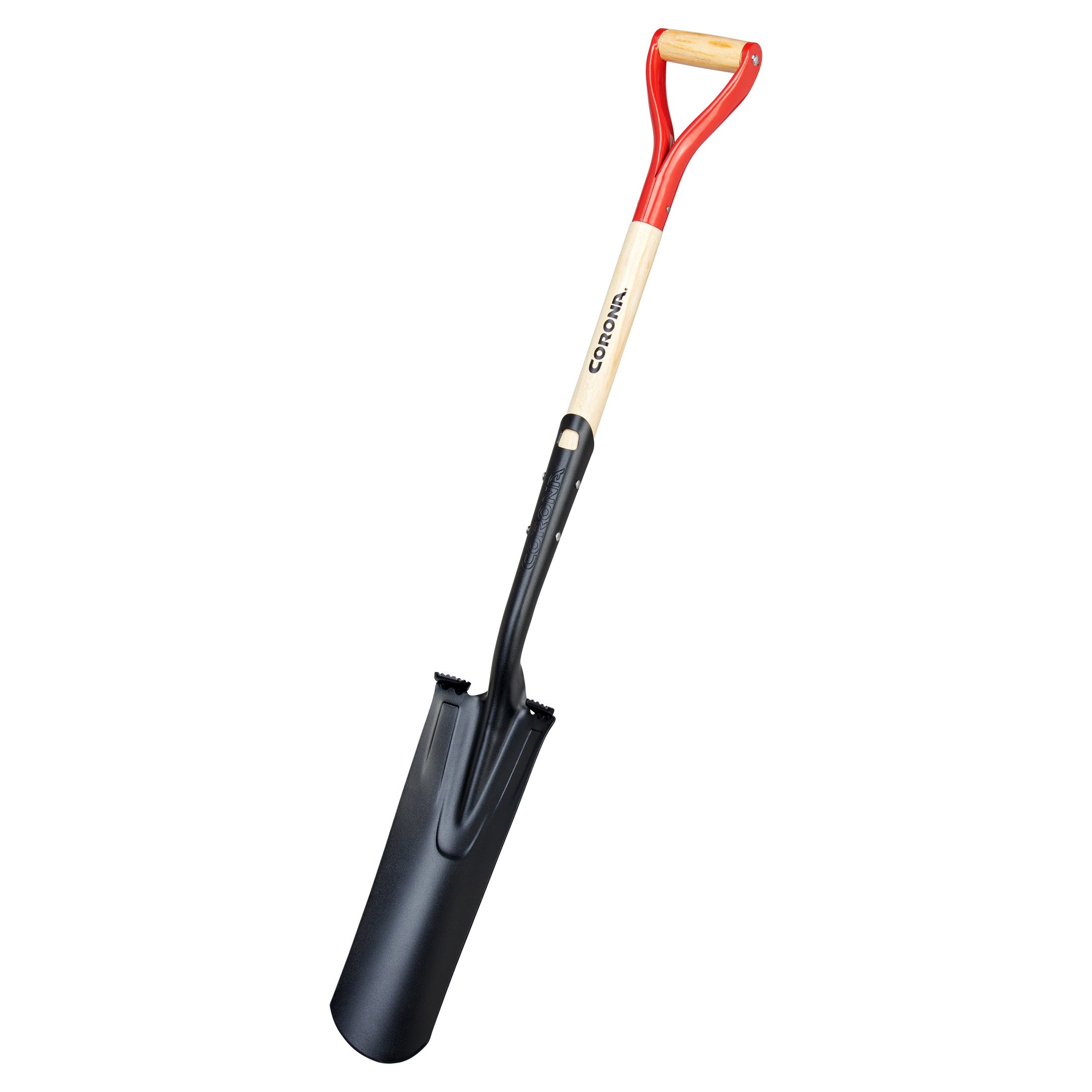 Boron Steel 14-Gauge Drain Spade Shovel, Hardwood Handle