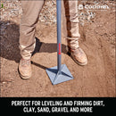All-Steel Dirt Tamp, 8 in. x 8 in., 44 in. Steel Handle Anti-Slip Grip-7