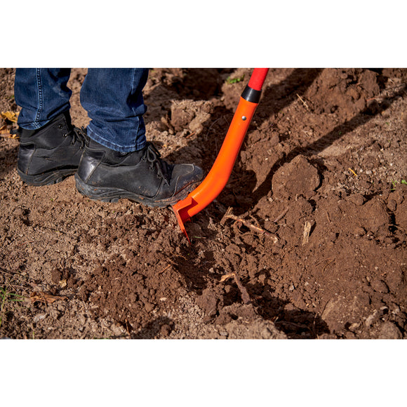 Trench Shovel, 35-Degree, 4 in. Head, Hollow Fiberglass Handle