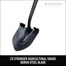 Boron Steel 14-Gauge Round Point Shovel, D Grip Hardwood Handle-9