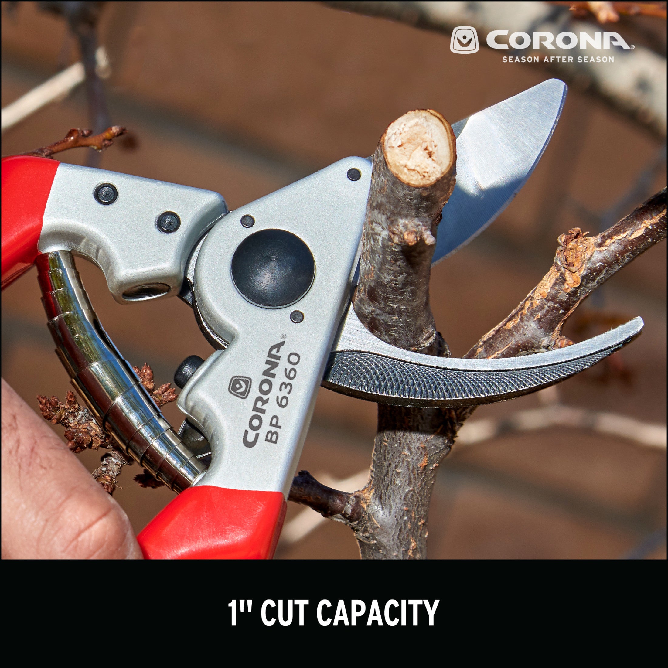 Aluminum Angled Bypass Pruner, 1 in. Cut Capacity