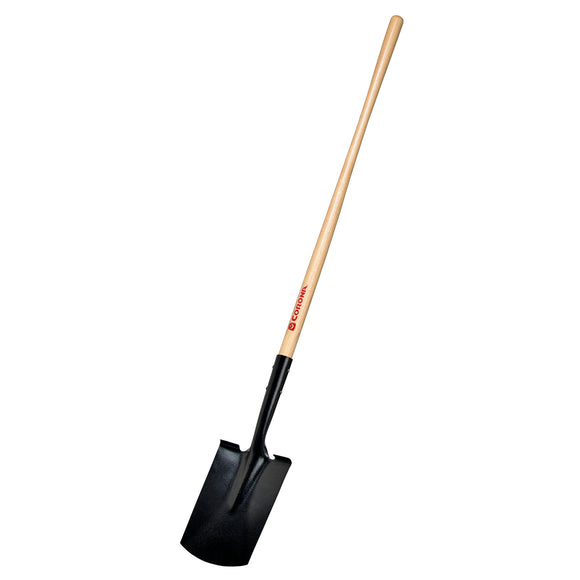 Garden Spade Shovel, 15-Gauge, 48 in. Wood Handle