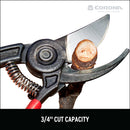 ErgoACTION Bypass Pruner, 3/4 in. Cut Capacity-12