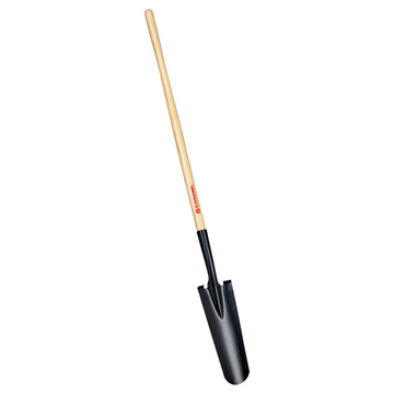 Drain Spade Shovel, 15-Gauge, 48 in. Wood Handle