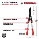 Extendable Hedge Shears with ComfortGEL® Grip, 9 in. Blades, 16-3/4 in. to 24-5/8 in. Handles-12