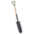 Closed-Back Drain Spade Shovel, 14-Gauge, 30 in. Wood D-Grip Handle-1