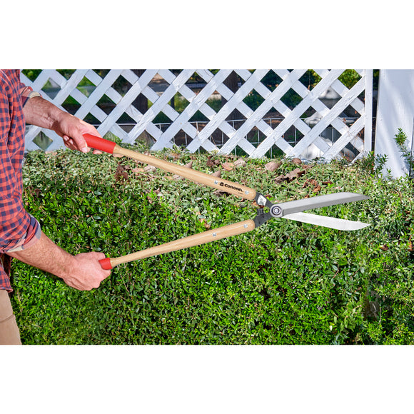 SerratedBLADE Hedge Shears, 8-1/2 in. Blades, 20 in. Hardwood Handles