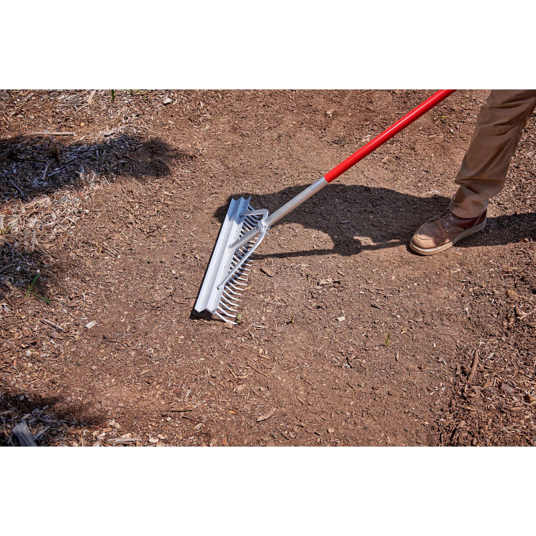 Full Aluminum Landscape Rake, 24 in. Head, 24 Tines