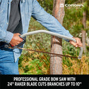 ErgoHANDLE Bow Saw, 24 in. Blade. 7 in. Cut Capacity-8