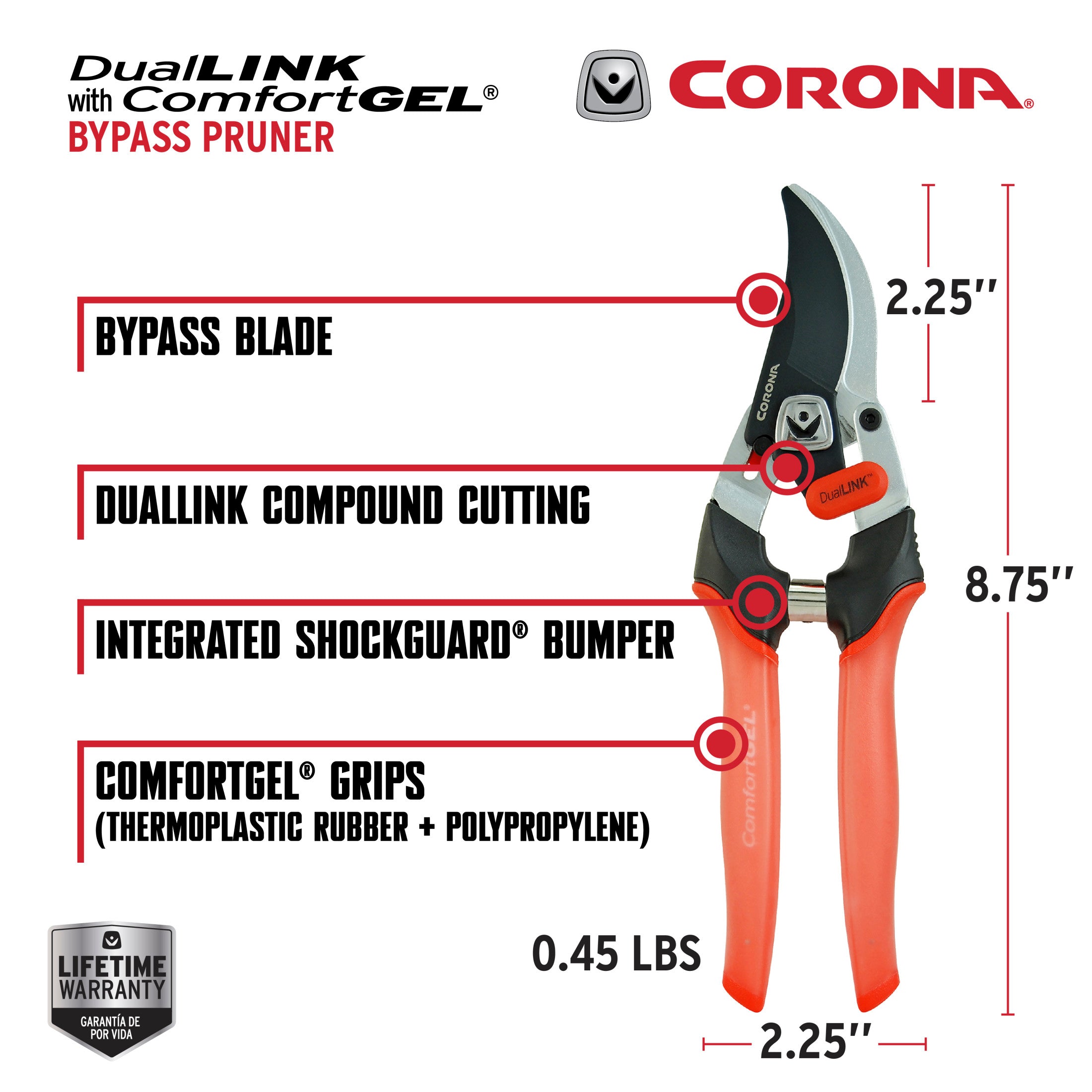 DualLINK Bypass Pruner, 3/4 in. Cut Capacity