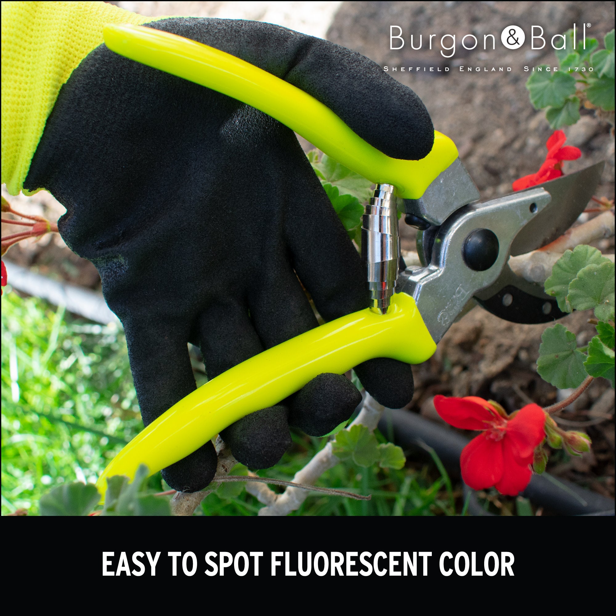 Florabrite™ Bypass Pruner, Neon Yellow, 1 in. Cut Capacity,