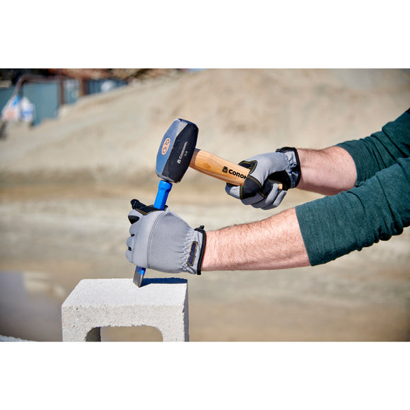 Drilling Hammer, 3 lb. Head, 10 in. Hickory Wood Handle