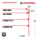 Extendable Fruit Picker, 12 ft.-7