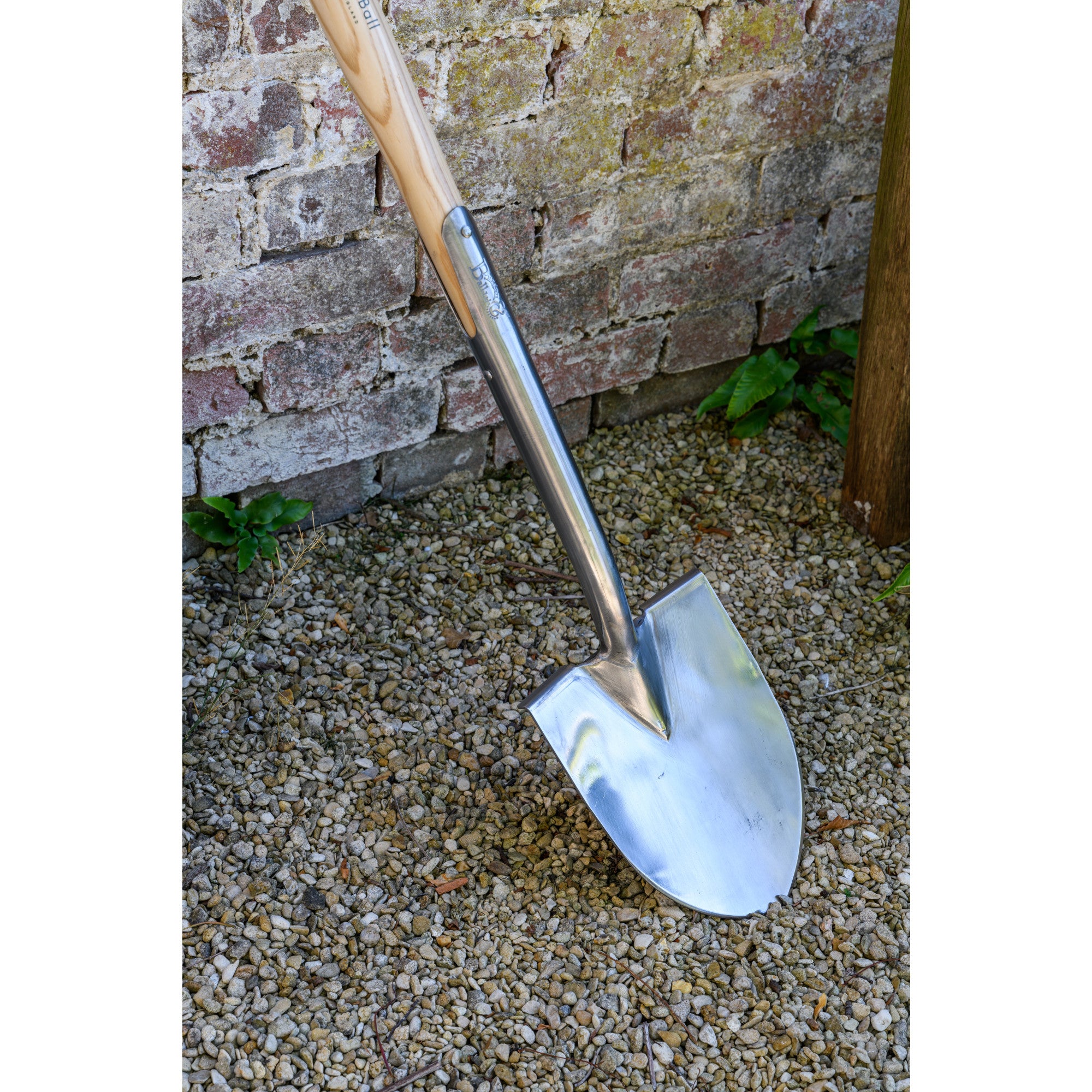 Stainless Steel Groundbreaker Spade Shovel, Wood D-Grip Handle, RHS Endorsed