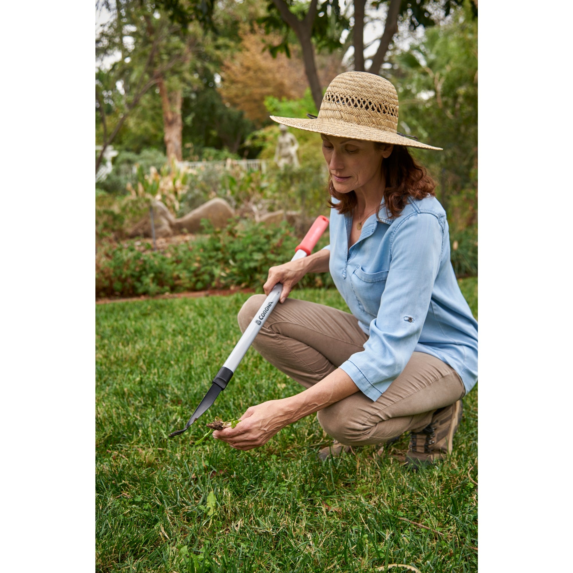 Extended Reach 2-Prong Weeder with ComfortGEL® Grip