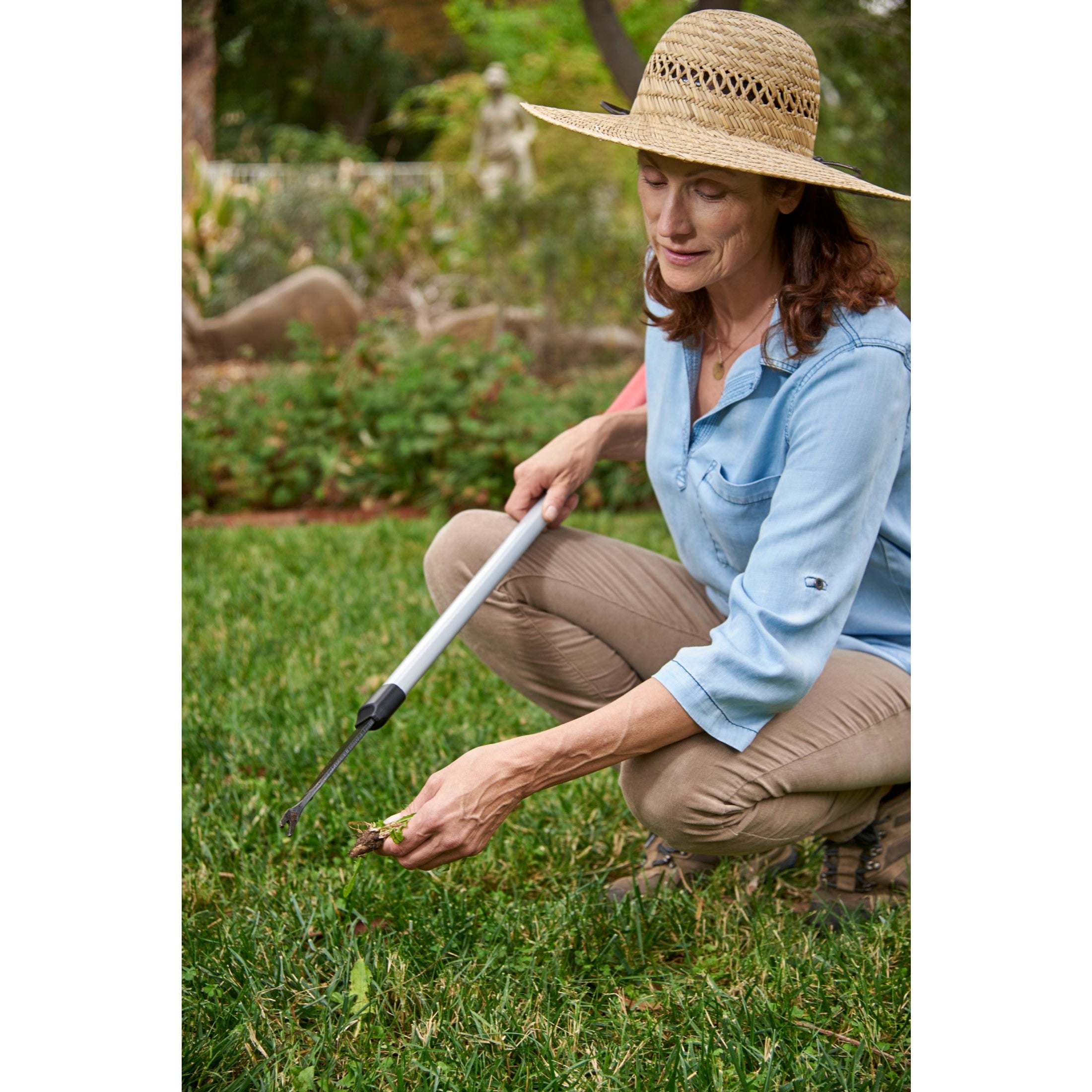 Extended Reach 2-Prong Weeder with ComfortGEL® Grip