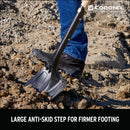 Boron Steel 14-Gauge Round Point Shovel, D Grip Hardwood Handle-10