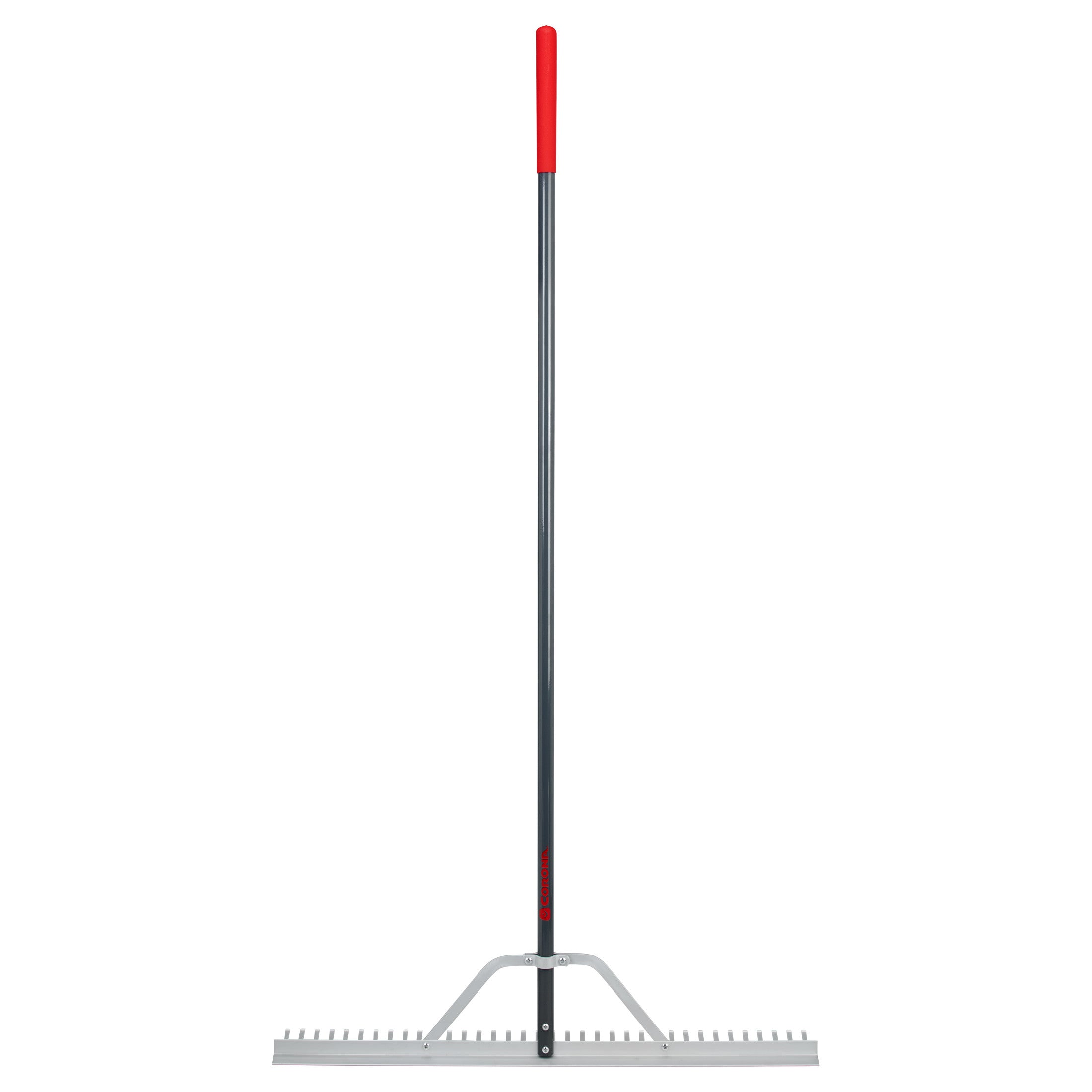Full Aluminum Landscape Rake, 36 in. Head, 36 Tines, Poly Grip