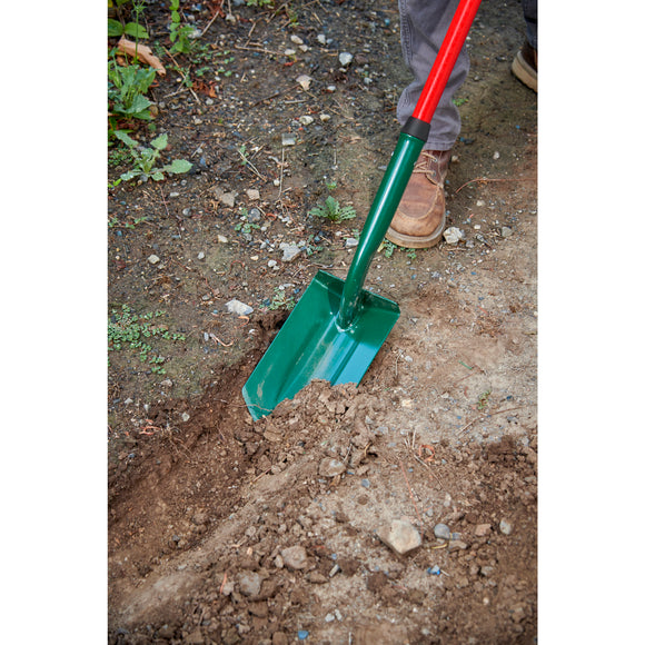 Trench Shovel, 35 Degree, 6 in. Head, Hollow Fiberglass Handle