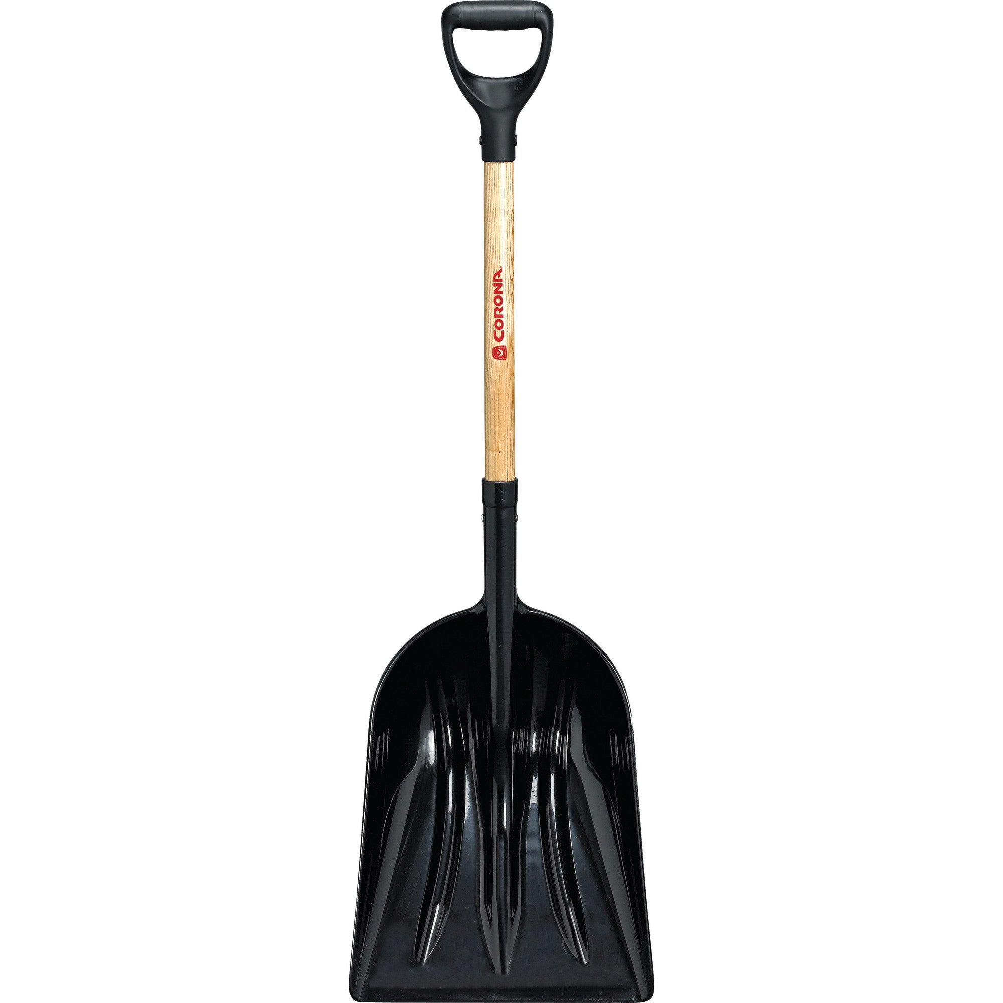 #12 Plastic Western Scoop Shovel, 30 in. Wood D-Grip Handle