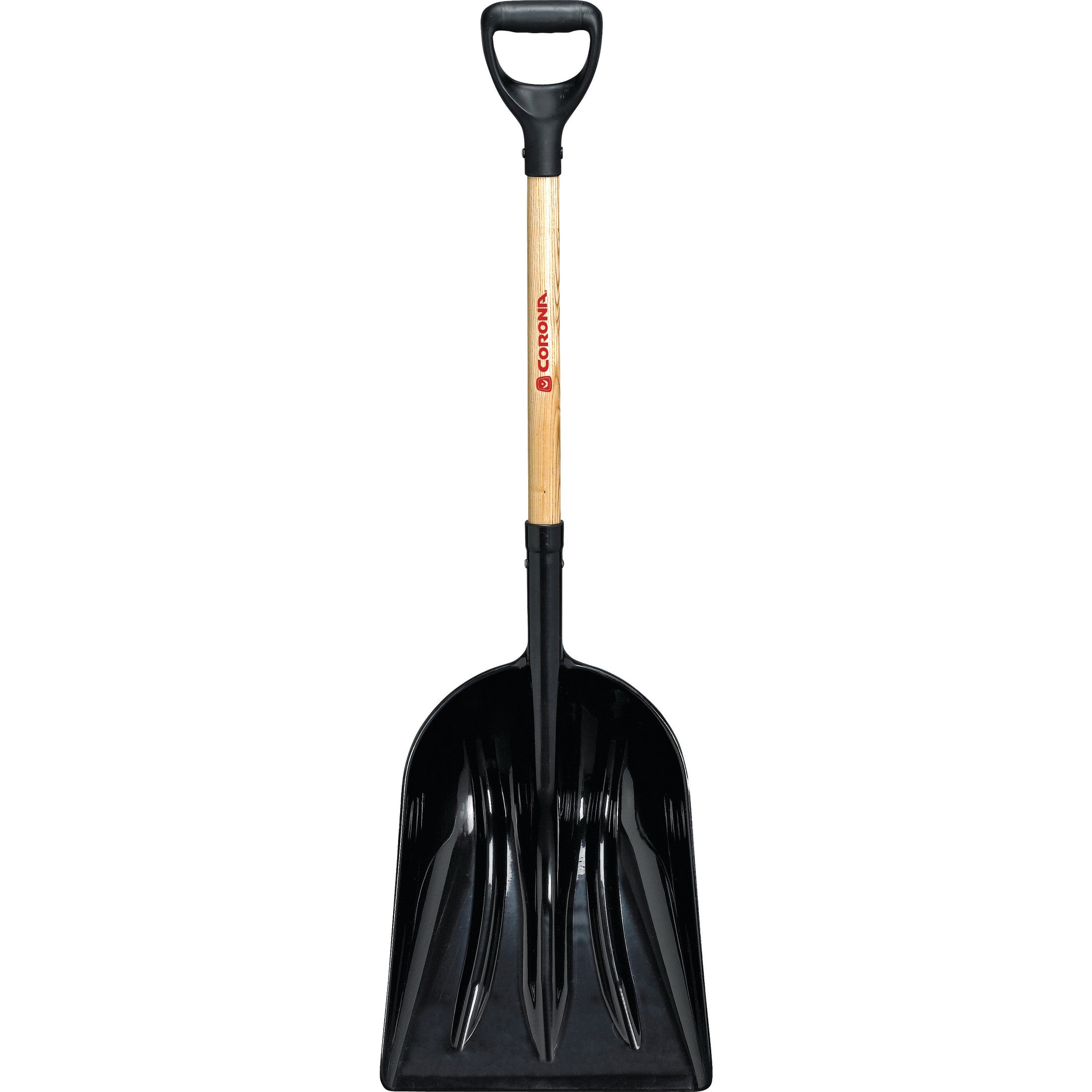 12 Plastic Western Scoop Shovel, 30 in. Wood D-Grip Handle