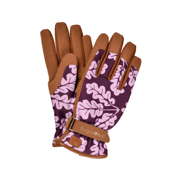 Love the Glove® Garden Gloves, Oak Leaf Plum, Small/Medium