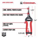 Long Curved Snips, 1-3/4 in. Stainless Steel Blades-17