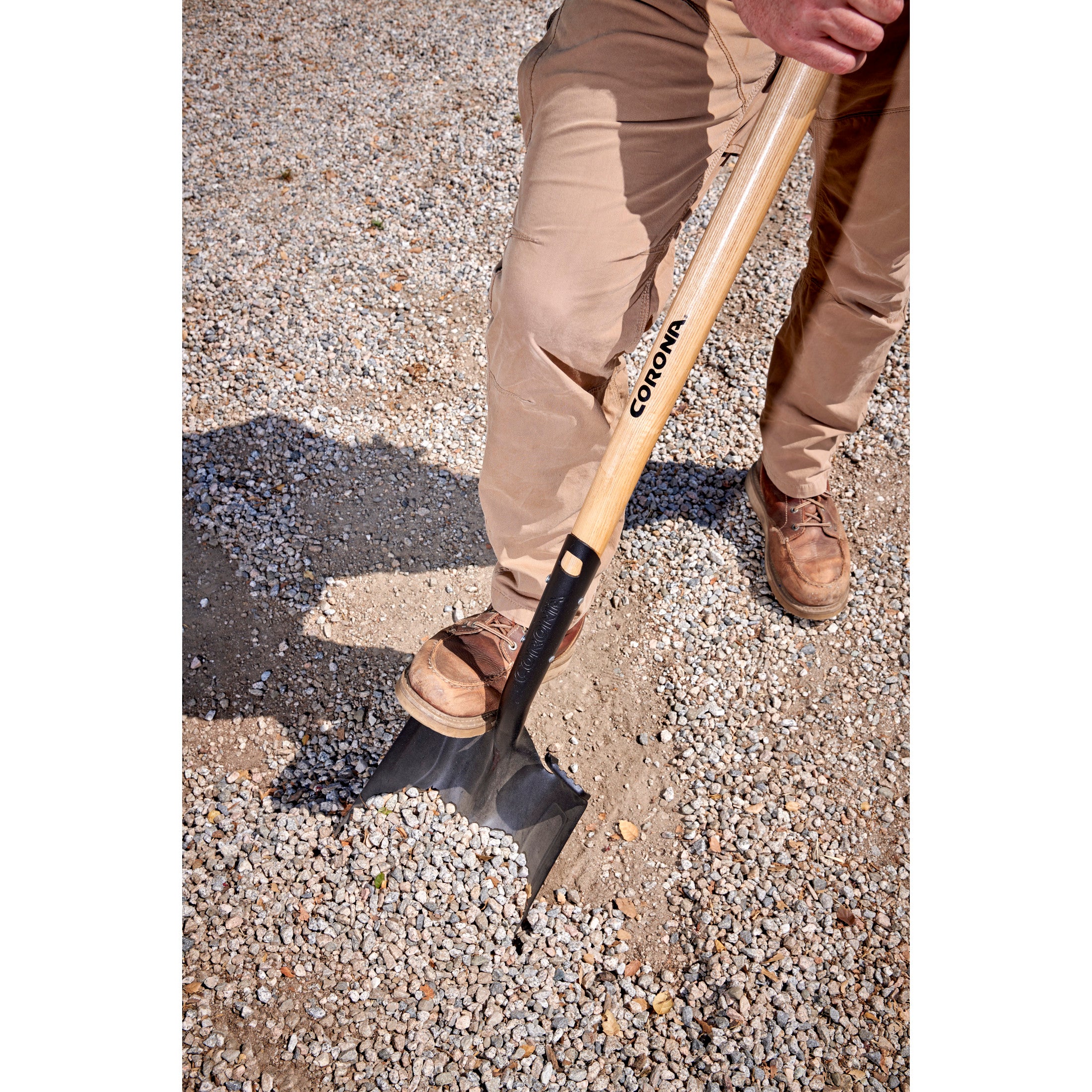 Boron Steel 14-Gauge Square Point Shovel, Hardwood Handle