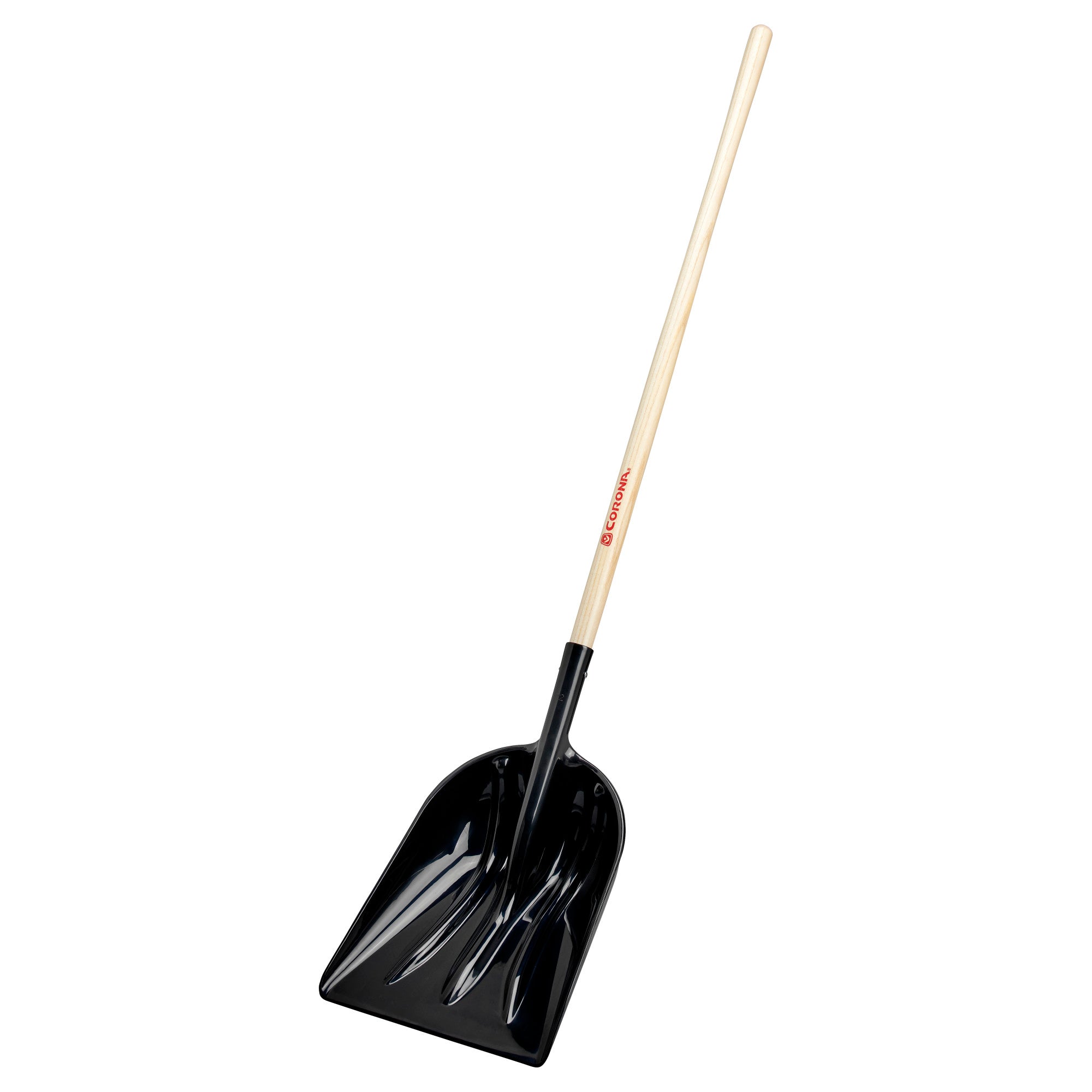 #12 Plastic Western Scoop Shovel, 48 in. Wood Handle