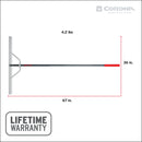 Full Aluminum Landscape Rake, 36 in. Head, 36 Tines, Poly Grip-13