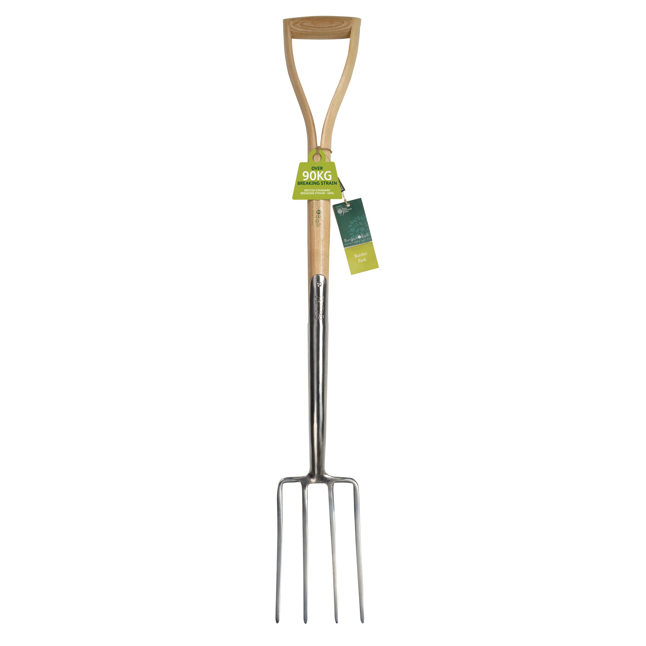 Stainless Steel Border Fork, Wood D-Grip Handle, RHS Endorsed | Corona ...