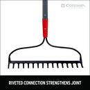 Forged Bow Rake, 16 Head, 16 Tines, Fiberglass Handle-10