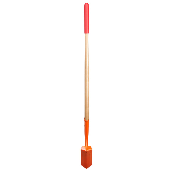 12-Gauge Trench Shovel, 35 Degree, 4 in., Hardwood Handle Poly Grip