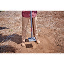 All-Steel Dirt Tamp, 8 in. x 8 in., 44 in. Steel Handle Anti-Slip Grip-5