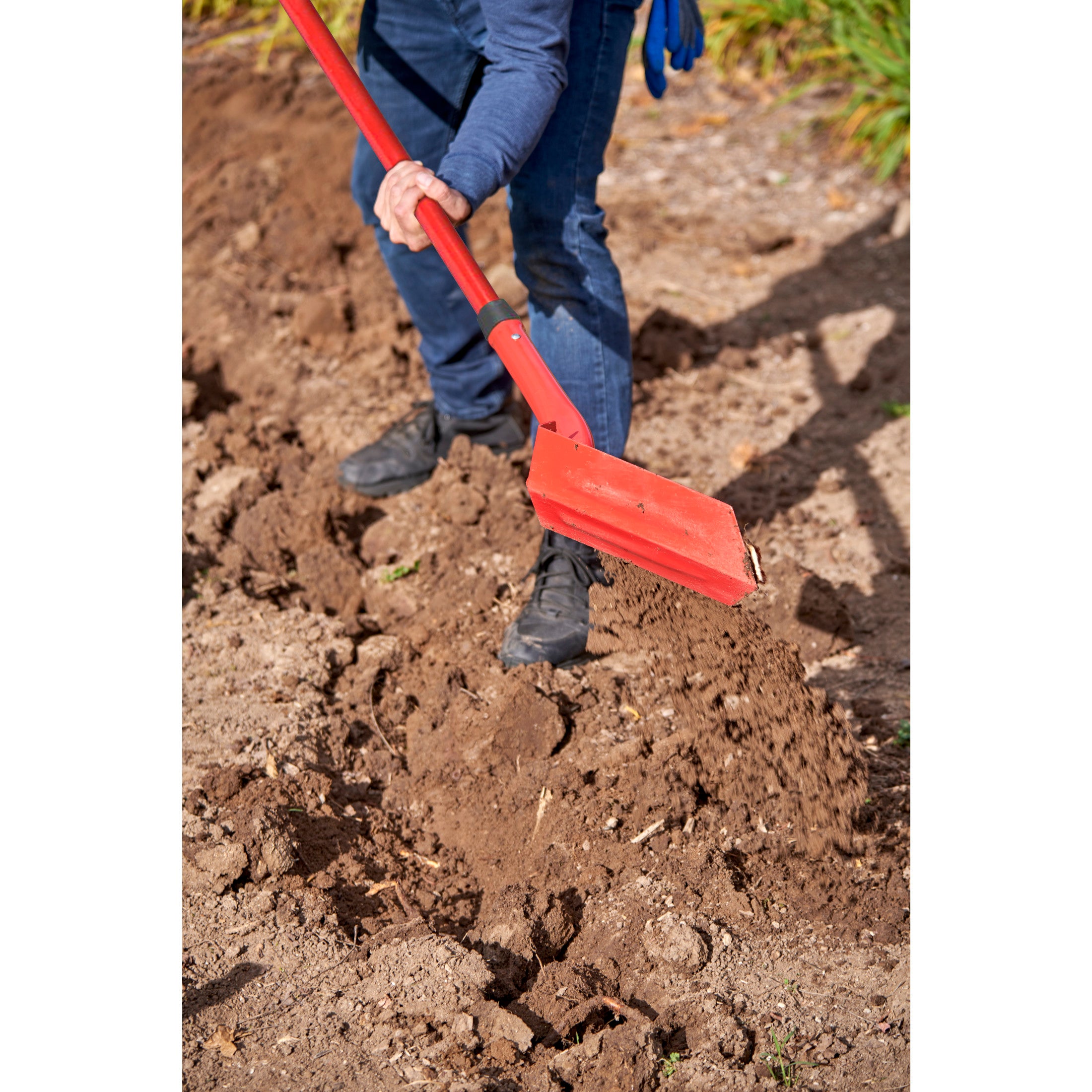 Trench Shovel, 28 Degree, 5 in. Head, Hollow Fiberglass Handle