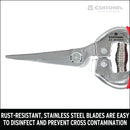 Long Curved Snips, 1-3/4 in. Stainless Steel Blades-12