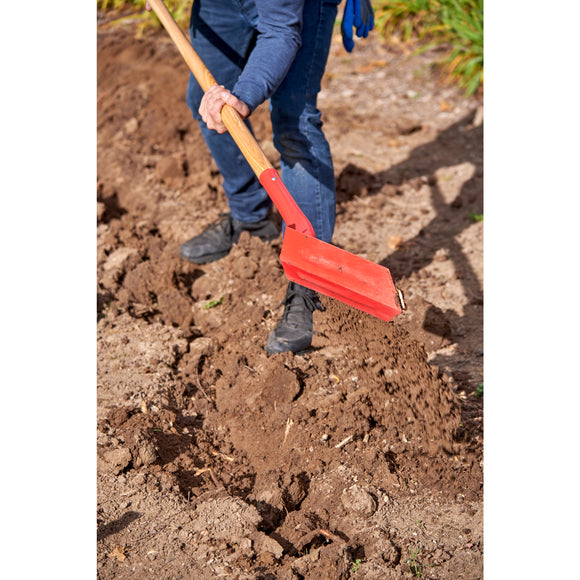 Trench Shovel, 28 Degree, 5 in. Head, Ash Hardwood Handle