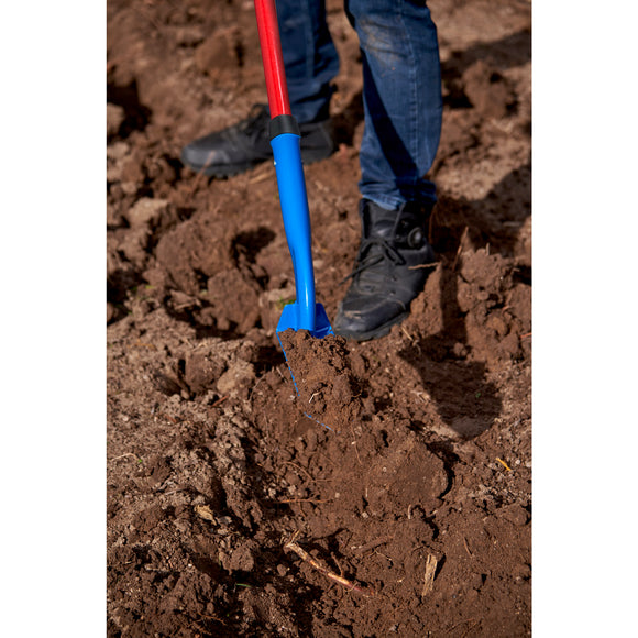 Trench Shovel, 28 Degree, 3 in. Head, Hollow Fiberglass Handle