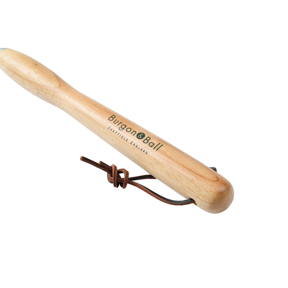 Mid-Handled Stainless Steel Trowel, Wood Grip, RHS Endorsed