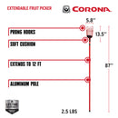 Extendable Fruit Picker, 12 ft.-8