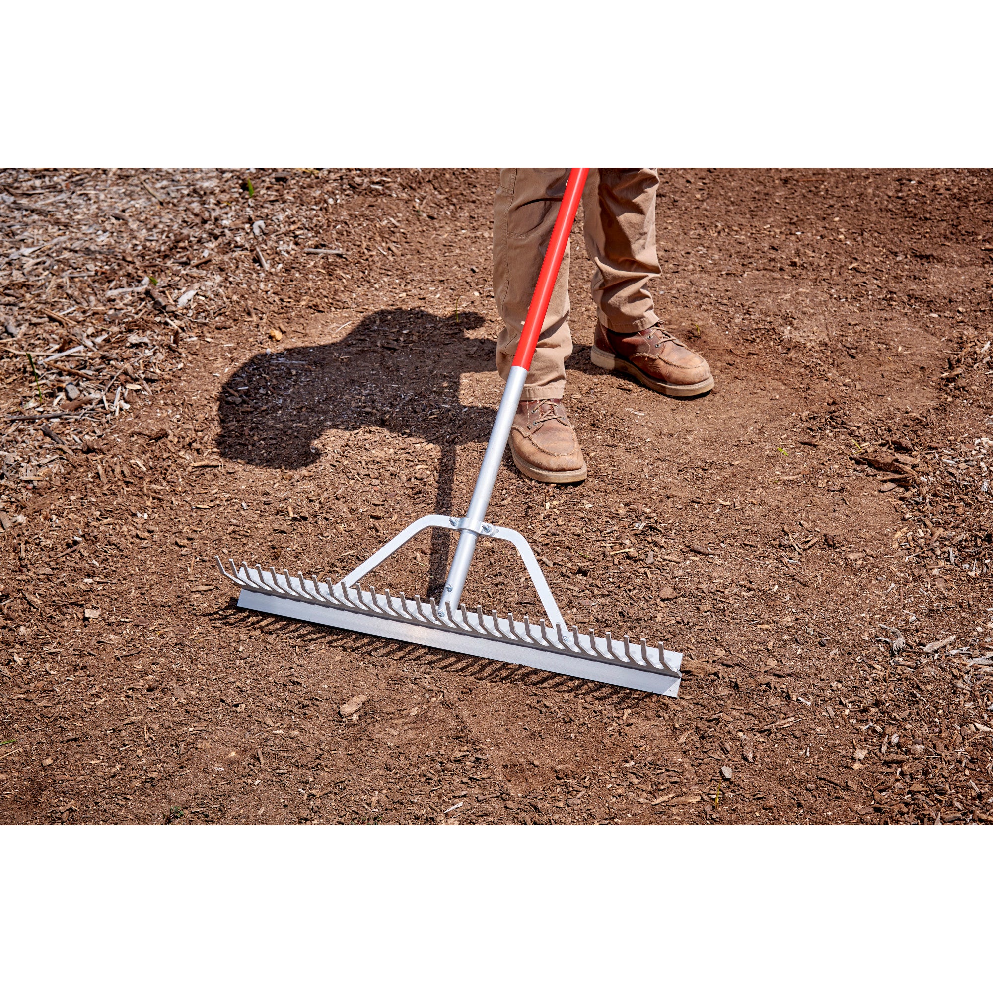 Full Aluminum Landscape Rake, 30 in. Head, 30 Tines