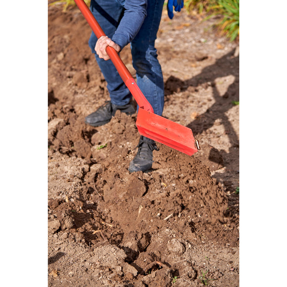 Trench Shovel, 35 Degree, 5 in. Head, Solid Core Fiberglass Handle