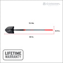 Boron Steel 14-Gauge Round Point Shovel, Fiberglass Handle-12