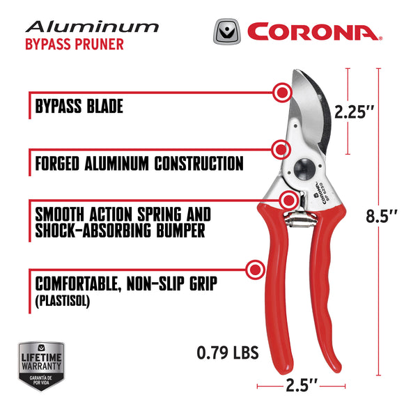 Aluminum Bypass Pruner, 1 in. Cut Capacity
