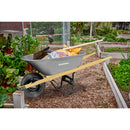 6 cu. ft. Steel Wheelbarrow, Wood Handles, Pneumatic Tire-2