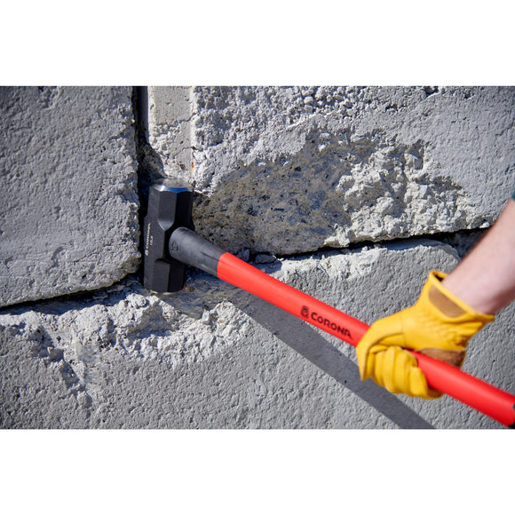 Sledge Hammer, 12 lb. Head, 36 in. Solid-Core Fiberglass Handle