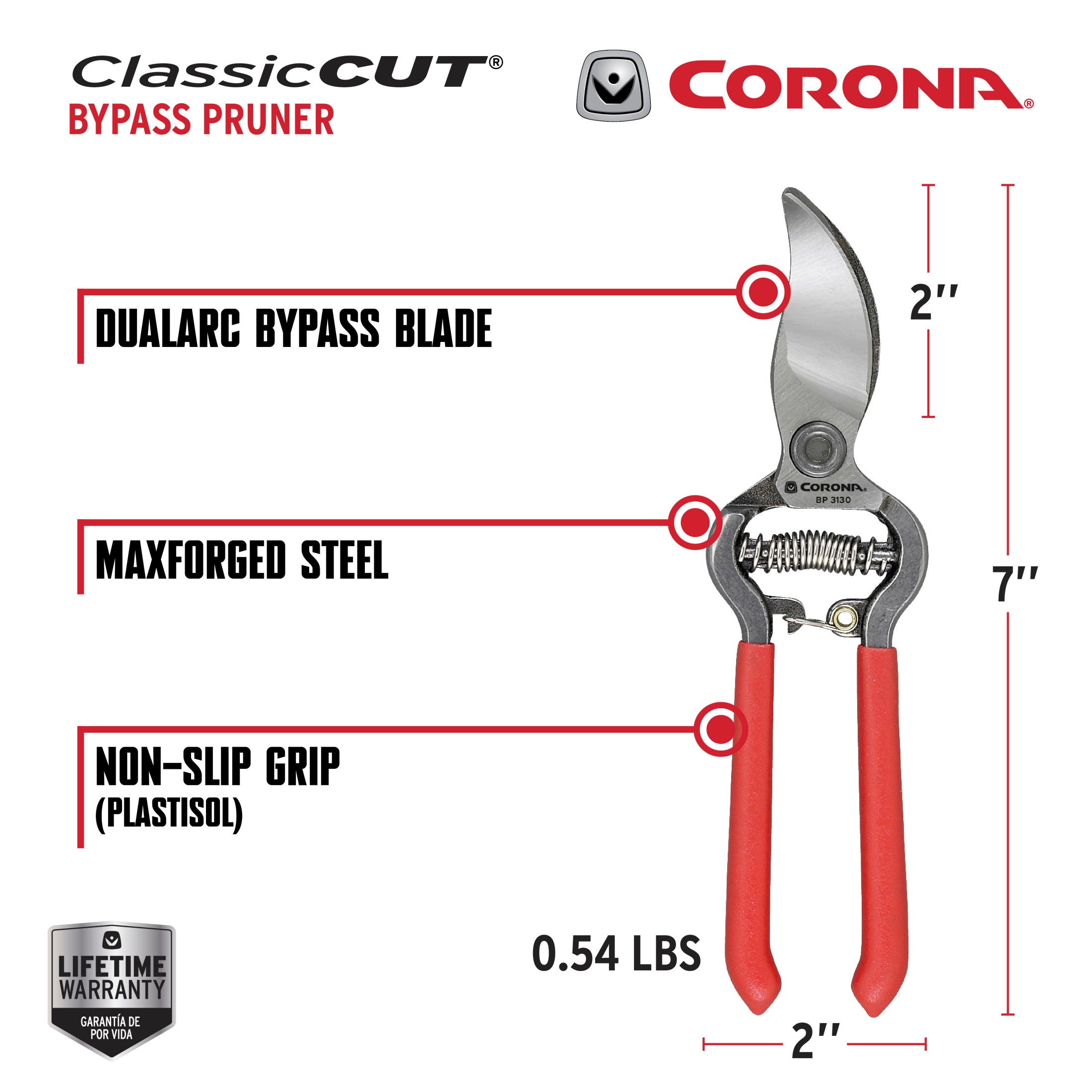 ClassicCUT® Bypass Pruner, 1/2 in. Cut Capacity