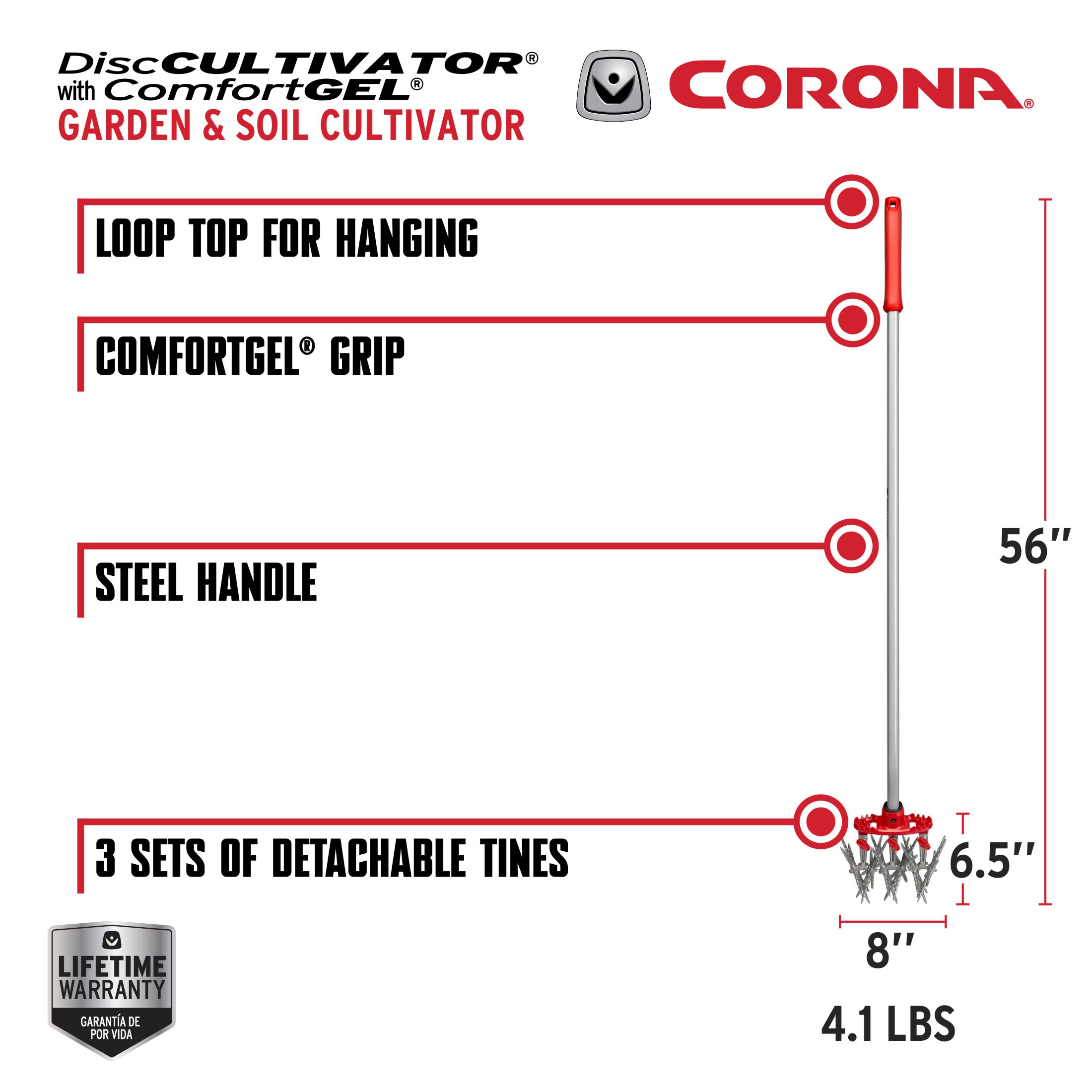 DiscCULTIVATOR® with ComfortGEL® Grip | Corona Clipper Inc.